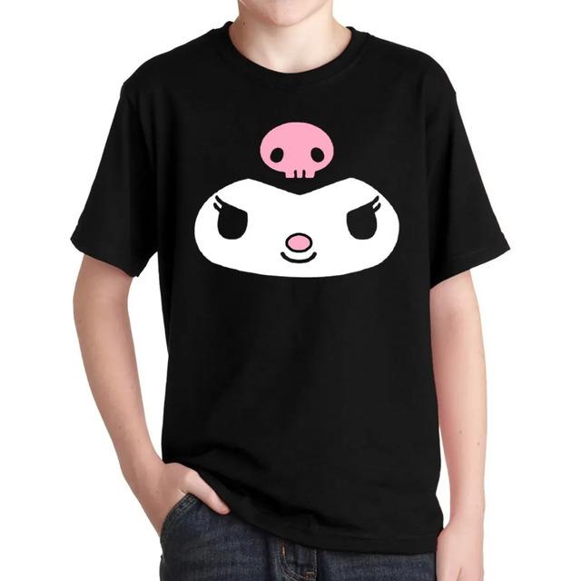 Camiseta Unissex De Manga De Anime Kuromi Gothic Kawaii S