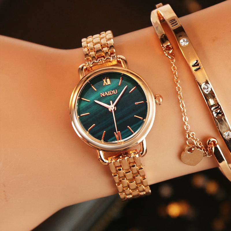 Fashion Rose Gold Woman Watch Luxury Stainless Steel Ladies Watches Small Dial Elegant Female Quartz Bracelet Wristwatch