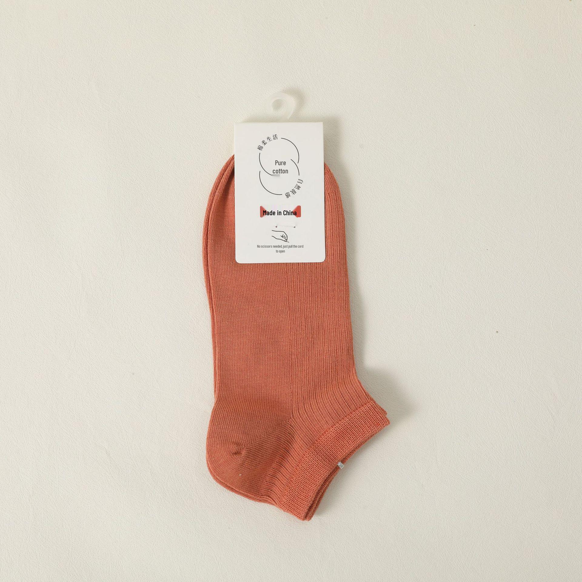 Women s Spring/Summer Cotton Short Socks - Antibacterial, Odor-Proof, White Boat Style. One Size - Women