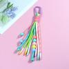Luxury Y2K Braided Rope Keychain Handmade Colorful Long Tassel Bag Charms Creative Bag Pendant Keychain Bag Accessories