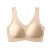 Seamless Invisible Skin-Tone Anti-Sagging Fixed Cup Bra for Women's Summer, Small Chest Decompression & Side Support.
