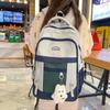 Schoolbag Large Capacity Schoolbag Female Korean Versatile High School Student College Student Internet Celebrity Backpack Mori Style Brand Backpack