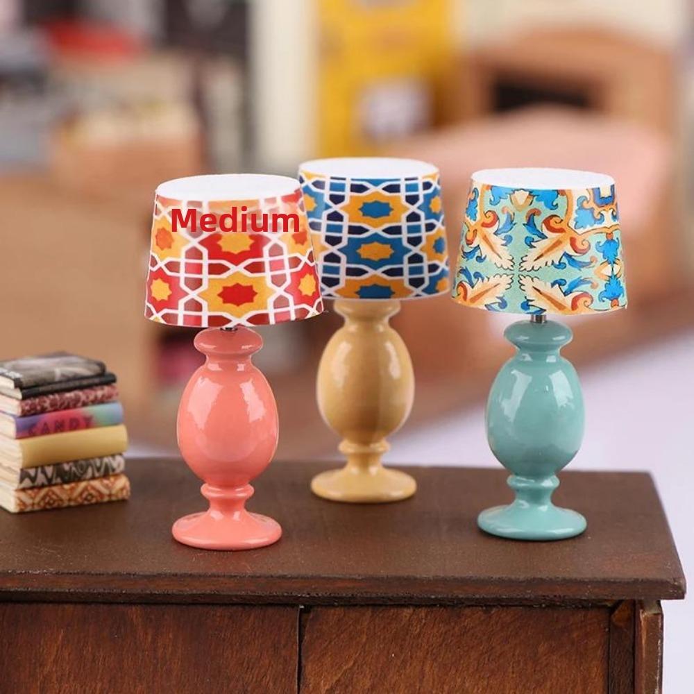 Multistyles Dollhouse Miniature Desk Lamp Pretend Play Toys  Dollhouse Furniture Decoration