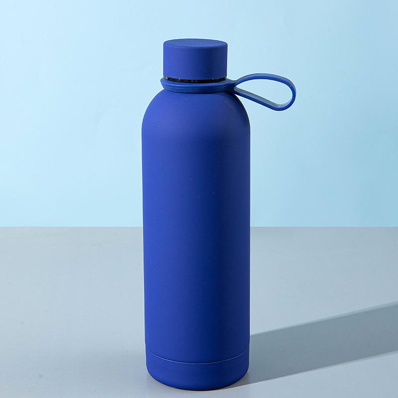 Portable Stainless Steel Vacuum Thermos Cup with Handle