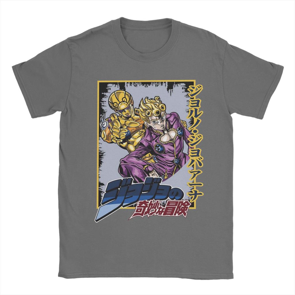 Strongest Stand Jojos Bizarre Adventure T Shirts Men 100% Cotton Novelty T-Shirt O Neck  Tee Shirt Short Sleeve Tops Summer