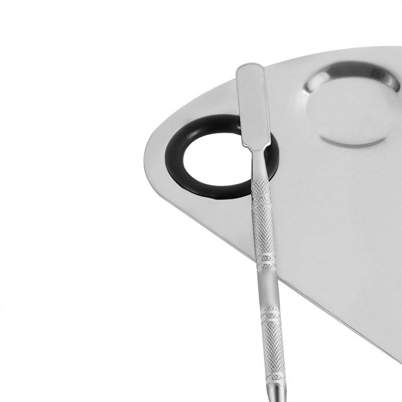 Mixer de machiaj din oțel inoxidabil Paleta de mixer pentru fard de pleoape pentru oje pentru arta unghiilor.