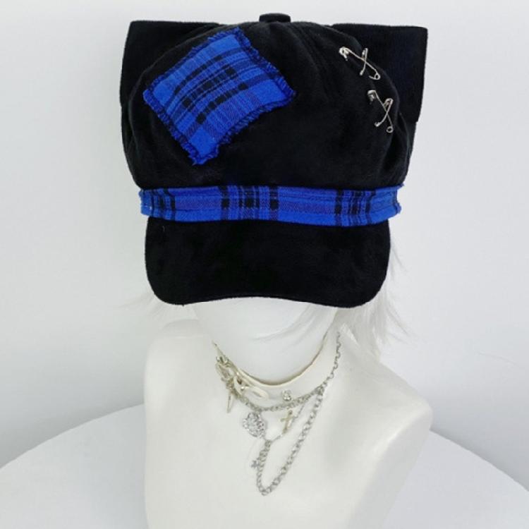Punk Berets Kitten Ear Unisex Headwear Accessory for Women Men Cabbie Hat for Halloween Cosplay Party Outfit