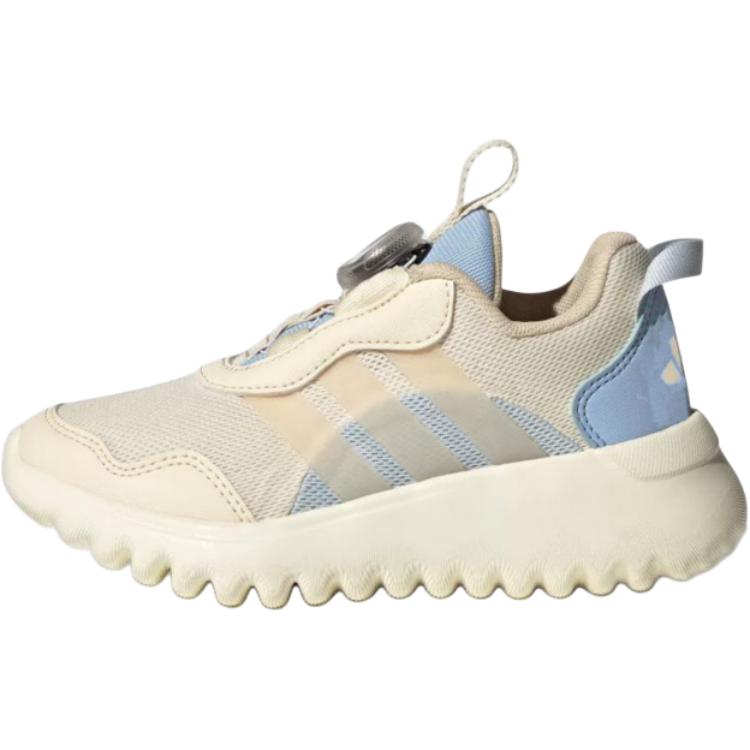 Adidas Activeflex Boa 4.0 Trendy Sports Non-Slip Wear-Resistant Low-Top Running Shoes Kids Sneakers Off-White Crystal-Sand-Brown Light-Blue IH8722