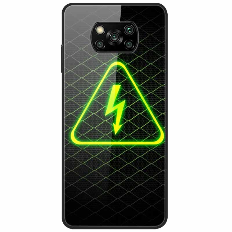 Etui na Poco X3 Pro Modne Urocze Szkło Hartowane Luksusowe Pokrowce Coque dla Xiaomi Poco X3 NFC Etui PocoX3 X 3 Zderzak Ochronny