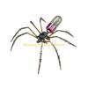 F26C Artistic Steampunk Mechanical Spiders DIY Craft Kits Metal Puzzle for Home Decors Gift with LED Technology and Assembly Fun