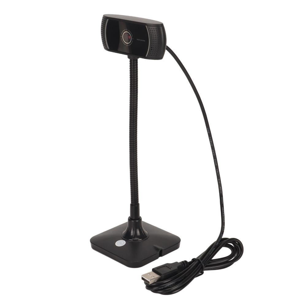 360 Degree Rotation USB Web Camera Auto Focus Lock Webcam with Noise Canceling Mic Live Streaming