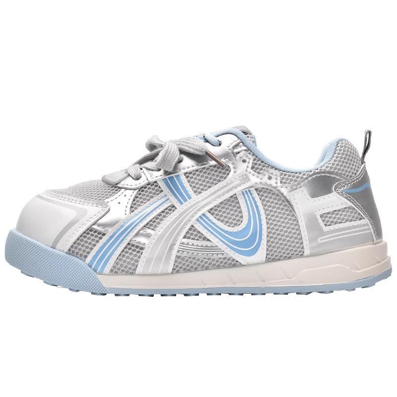 Niche Mesh Lace-up Little White Shoes Women's 2025 Summer New Fashion Versatile Comfortable Sports Leisure Lightweight Board Shoes