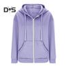 Autumn Spring Women Coat Hooded Drawstring Long Sleeves Pockets Zip-up Elastic Cuff Hem Loose Sport Hoodie Casual Daily Wear Jacket