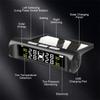 4 senzori Auto Tpms Sistem de monitorizare a presiunii în pneuri Afișaj digital LCD alimentat solar Tester de alarmă de securitate auto Test auto