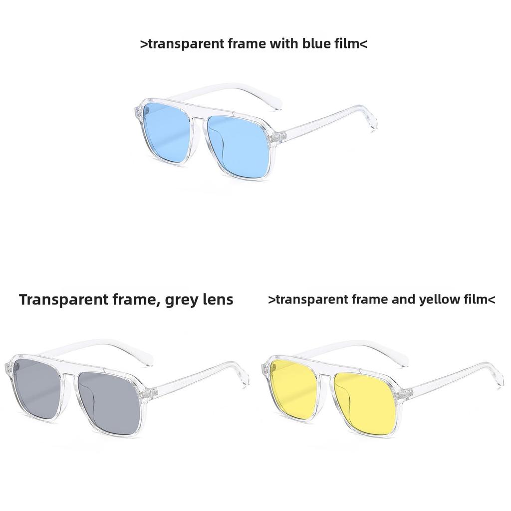 Fashion Square Sunglasses With Uv400 Protection For Outdoor Travel And Stylish Wear