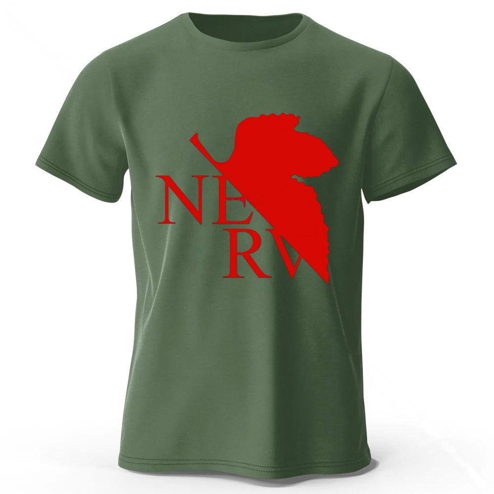 Japanese Anime Neon Genesis Evangelion Pure Cotton ShortSleeve Peripheral   Unisex Street Casual Loose Plus Size TShirt Top