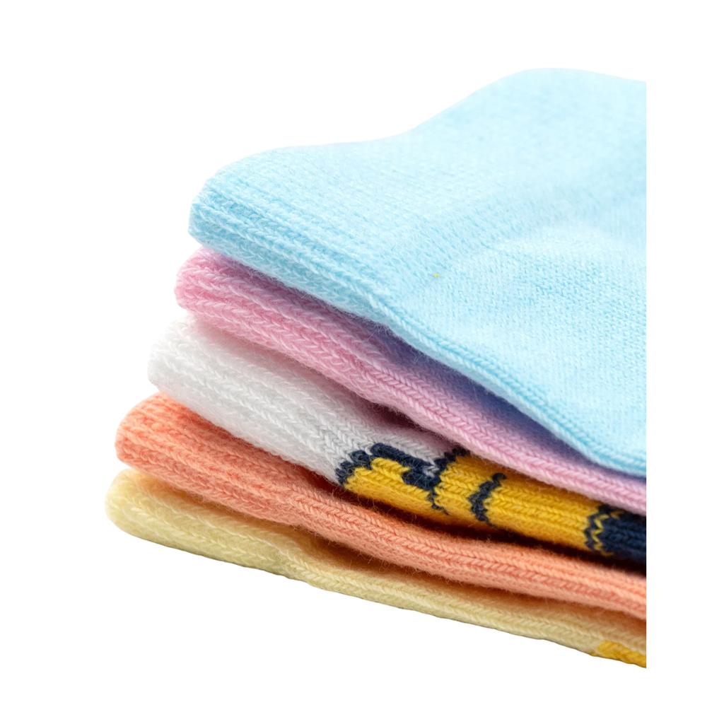 Disney Womens/Ladies Winnie the Pooh Calf Socks (Pack of 5)