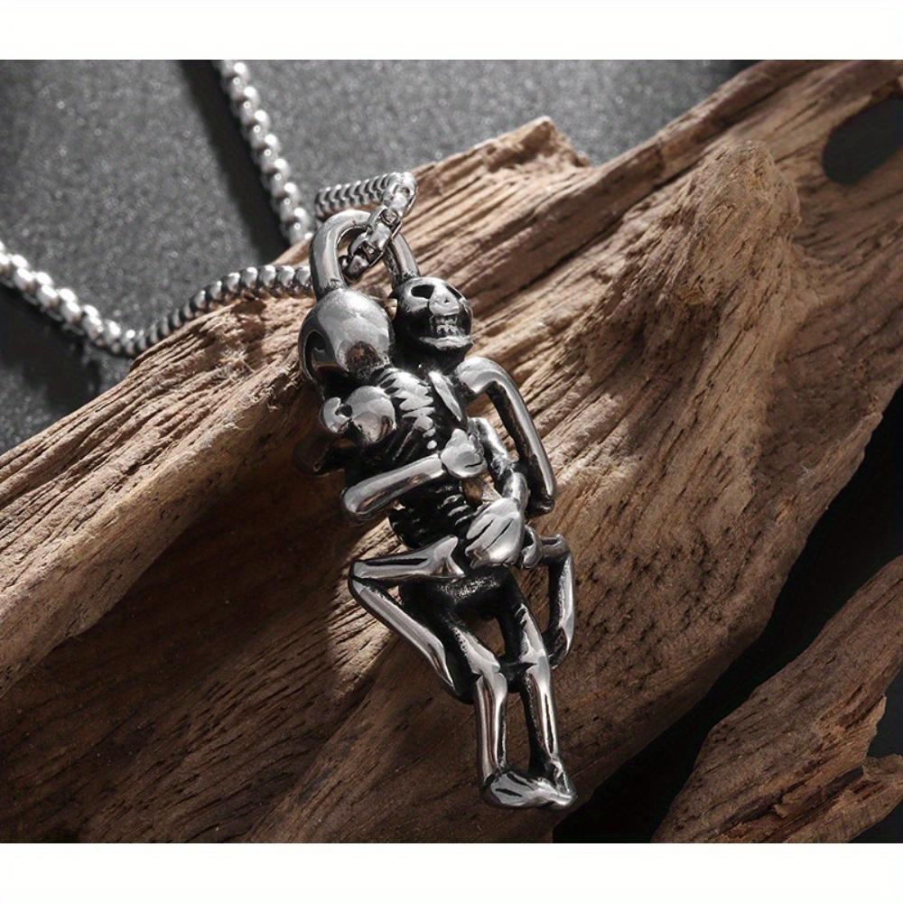 

Featured New Hug Skull Pendant Zircon Death Love Party Necklace Men and Women Memorial Love Wholesale медный