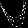Beaded Bracelet Multilayer Wedding Jewelry Sets Necklace Earrings Sets Pearl Necklace Bridal Set