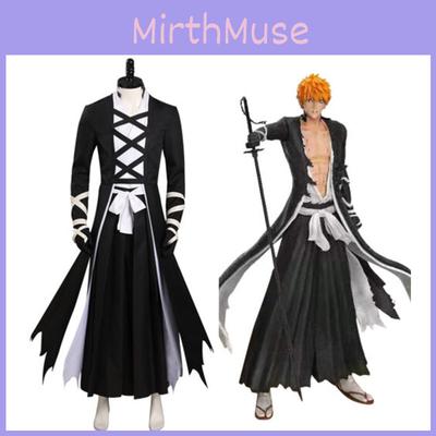 Vysoce kvalitní Bleach Kurosaki Ichigo Roucho Cosplay Kostým Halloween Karnevalová Párty