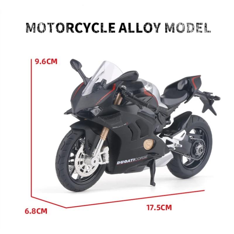 1/12 Ducati Panigale V4S Alloy Racing Cross-country Motorcycle Model Simulation Toy Street Motorcycle Model Collection Kids Gift