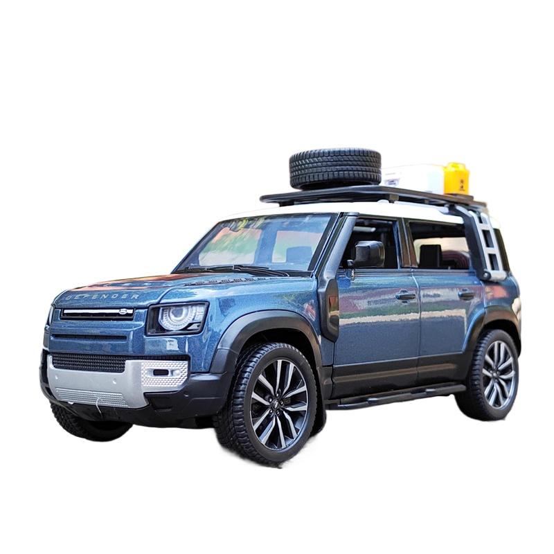 1/24 New 2022 Land Rover Defender SUV Alloy Car Model Diecast Metal Off-road Vehicles Model Simulation Collection Kids Gifts Toy