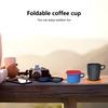 2pcs 230ml Collapsible Cup Creative Silicone Solid Color Foldable Mug Cup For Home Office Outdoor Camping Hiking