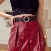 Irregular Round Buckle Crocodile Pattern Belt Sweet Women Belt Versatile Women Belt