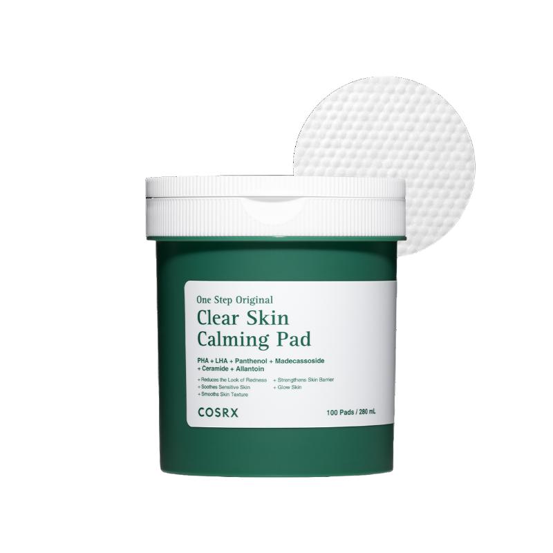 [COSRX] One Step Green Hero Calming Pad (100 Sheets) 300ml - Professional Skin-Soothing Recharge & Moisture Barrier Therapy