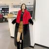 Women's Turn Down Collar Long Sleeve Faux Fur Coat Loose Fit Commuter Fur Jacket