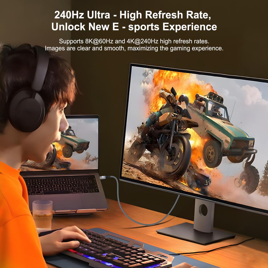 Gold plating HDMI 2.1 Cable 8K 60Hz 4K 120Hz 48Gbps Cable Super High Speed for HDTV Laptop Projector PS5 1M 2M 3M 5M 7M 10M