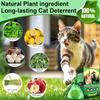 Cat Deterrent Outdoor To Keep Cats Away,Natural Peppermint Oil Cat&Dog Deterrent Outdoor & Indoor To Keep Cats Out of Yard, Protect Your Lawn, Yard,