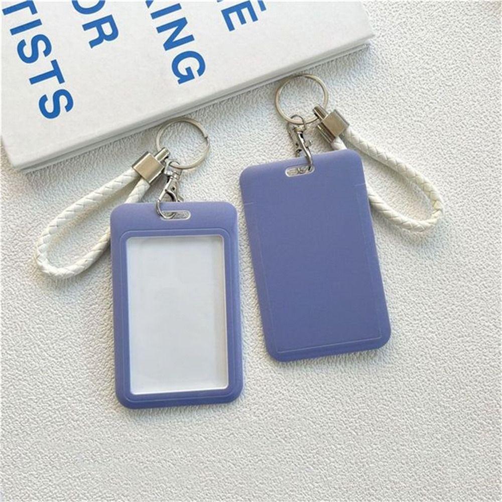 Card Keyring Business Key Chain Badge Holders ID Card Holders ID Card Protective Bus Card Cover
