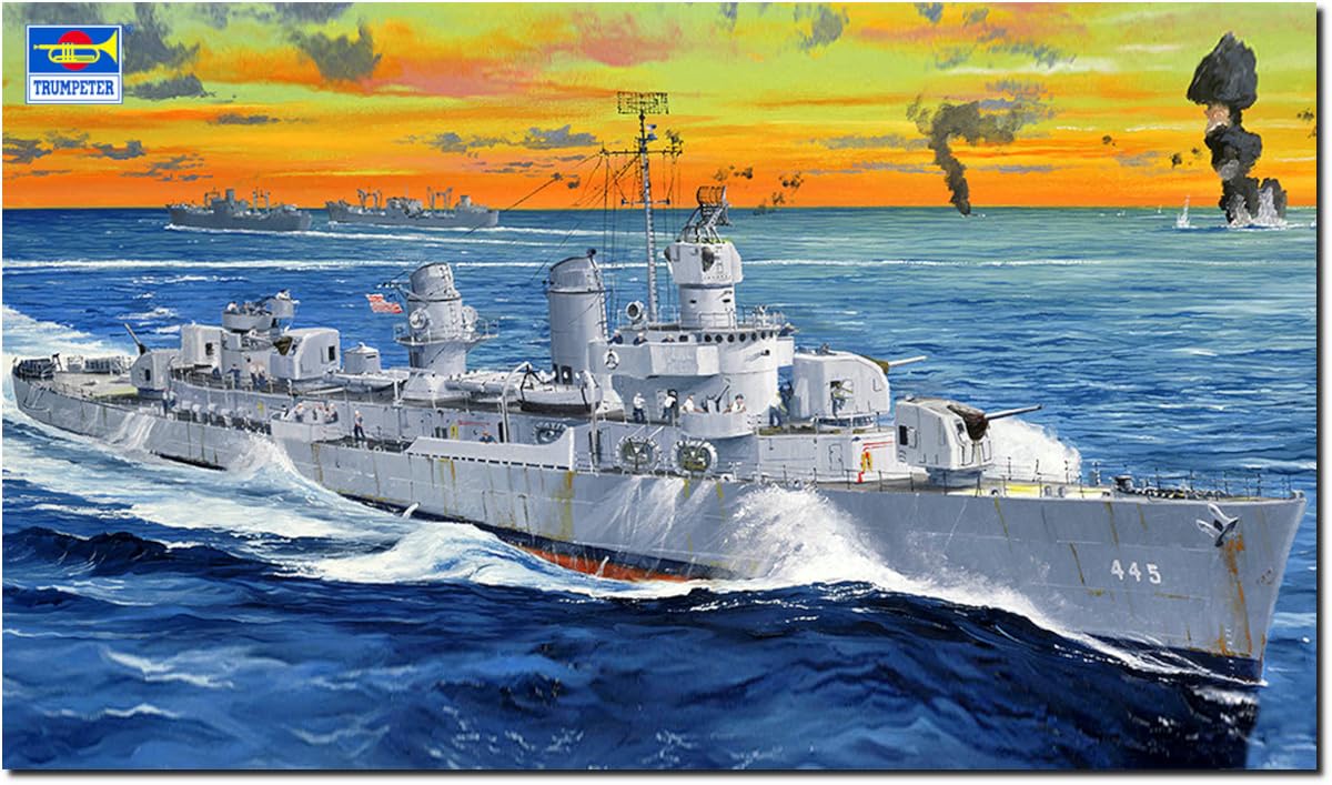 

Trumpeter American Destroyer Fletcher Plastic Model 03723 1/200 DD-445 (Ship)