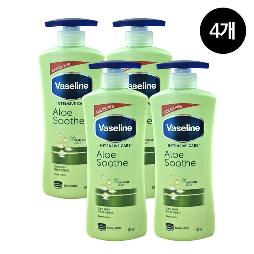 

Vaseline Intensive Care Aloe Soothing Lotion 400ml x 4