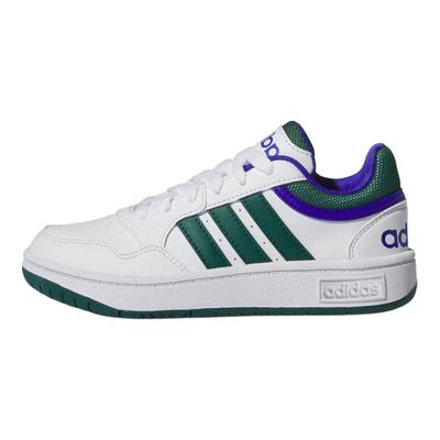 Hoops K White Collegiate Green Blue Kids Sneakers Cloud-White Lions-Blue IH8012