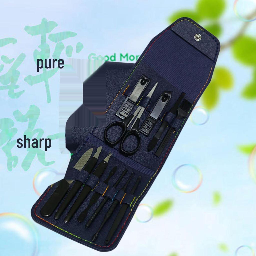 8-Piece Apple Nail Art Manicure Set with Nail Clippers