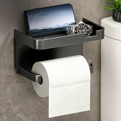 Tissue Hanger Toilet Paper Roll Holder Storage Accessories Storage Rack No Punching Paper Ttowel Storage Rrack Wall Mounted