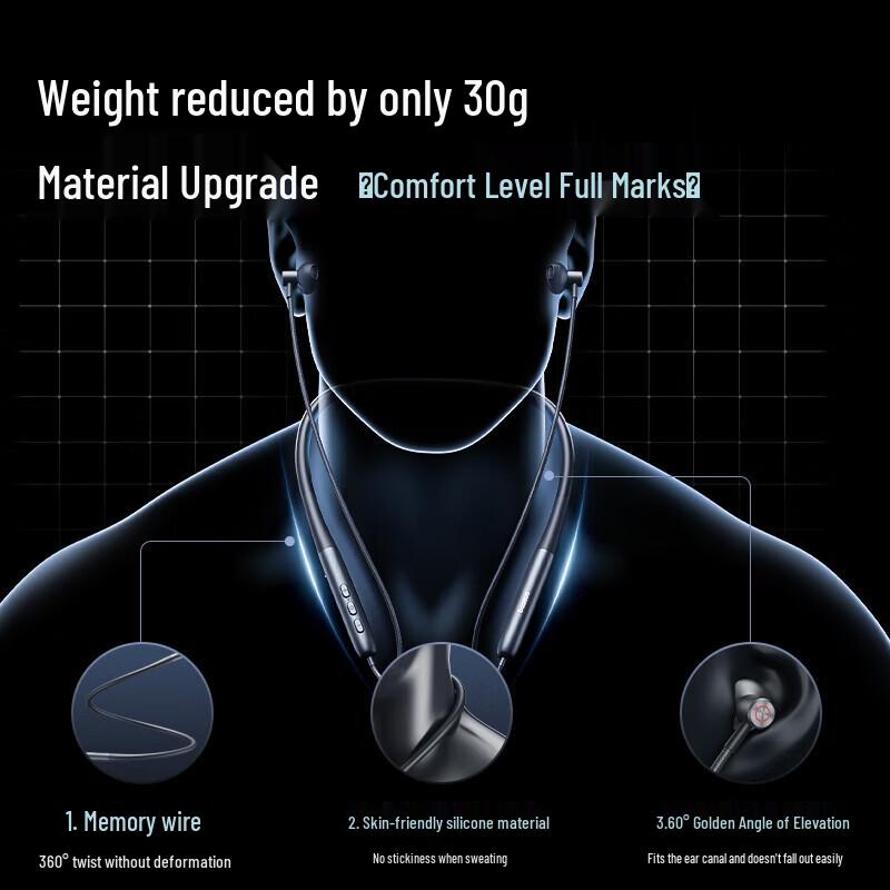 Baseus P1 Upgraded Neckband Wireless Noise-Cancelling Earphones