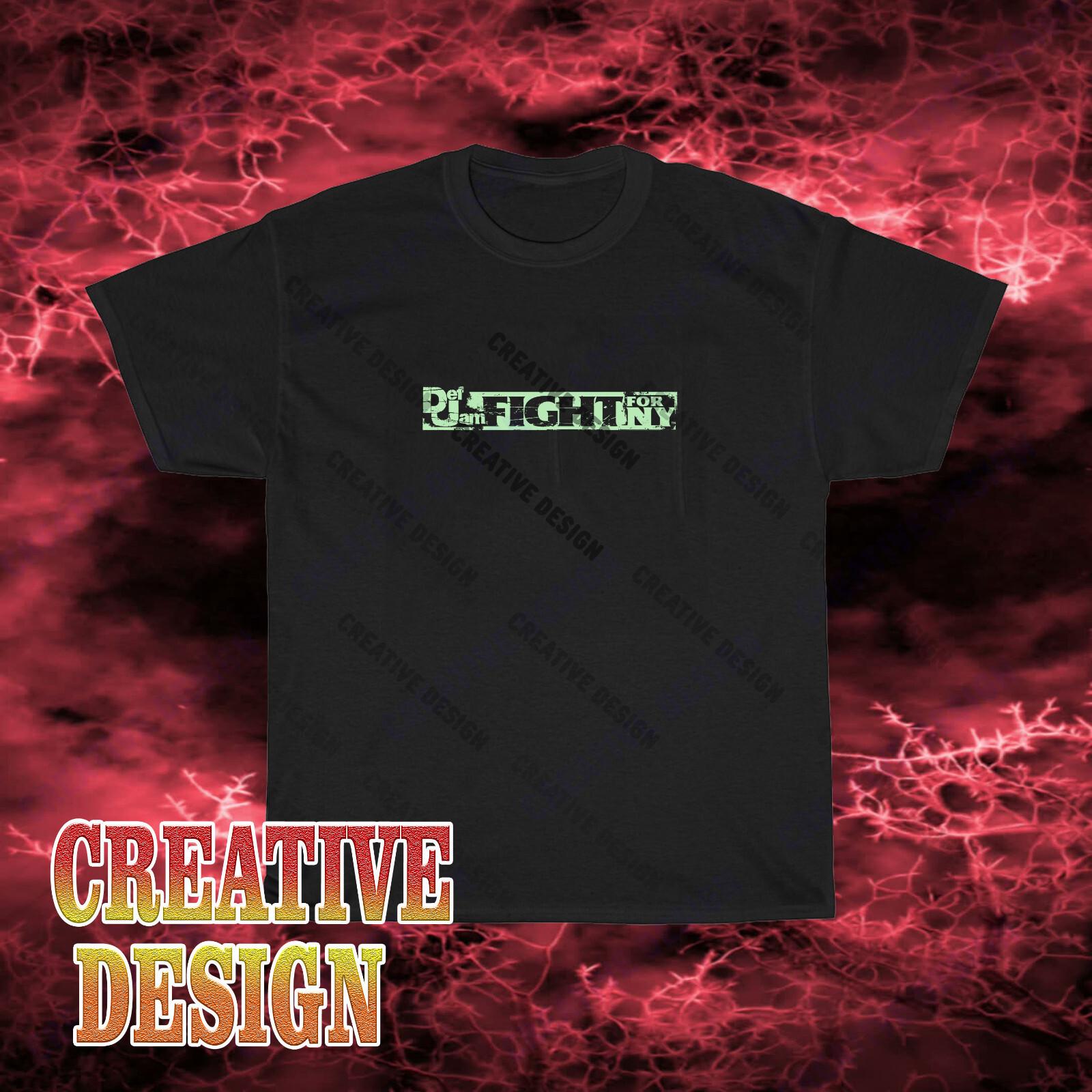 New Design Def Jam Logo Unisex Black T-Shirt XXXL