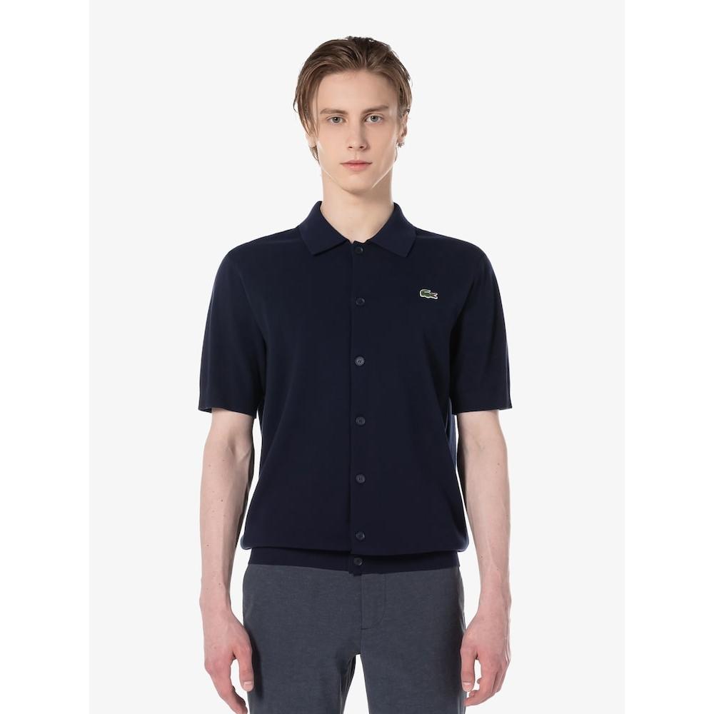 

LacoSte Men S Short Sleeve Collar Cardigan Ah257e 54g 166 q2nAh257e 54g166 004