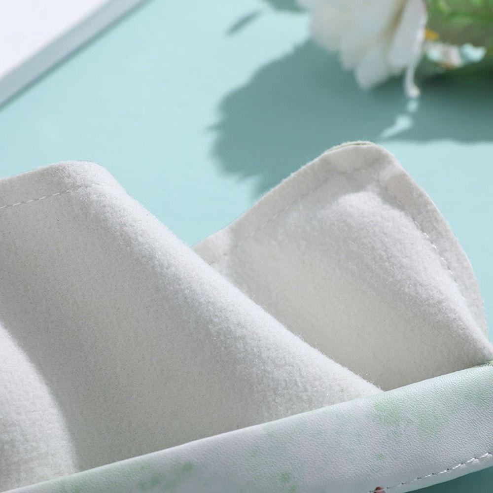 PU Leather Self-closing Glasses Bag Lipstick Storage Bag Flower Storage Bag Jewelry Packing