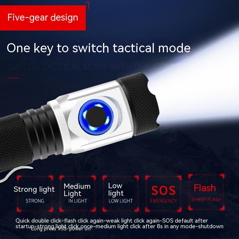 Powerful 4*XPG LED Mini Flashlight Rechargeable Camping Tactical Lamp Use 18650 OR 18350 Battery Waterproof Torch With Pen Clip