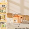 Multifunctional desktop storage box, snack toy sorting basket, wardrobe, living room household cute cartoon sundries storage box