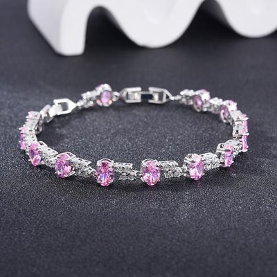 Voll-Diamant-Zirkon-Armband Damen Einfaches Temperament Vielseitig Funkelndes Diamant-Zirkon-Armband