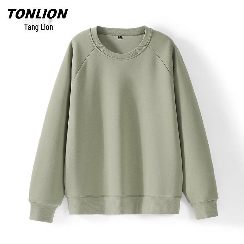 TonLion Men's Casual Long Sleeve Crew Neck Sweatshirt