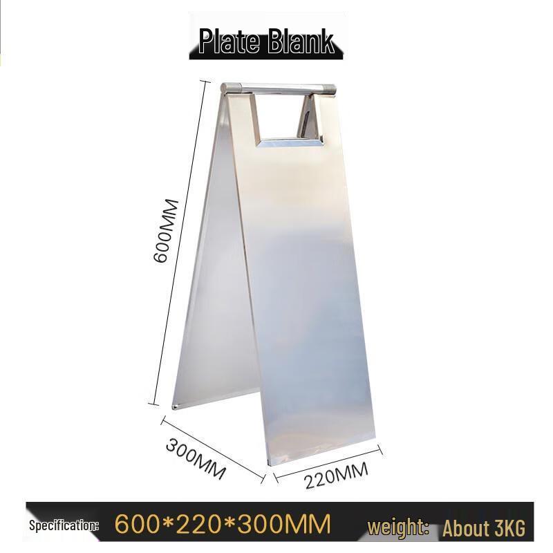 HANDUNYOU Stainless Steel No Parking Warning Sign