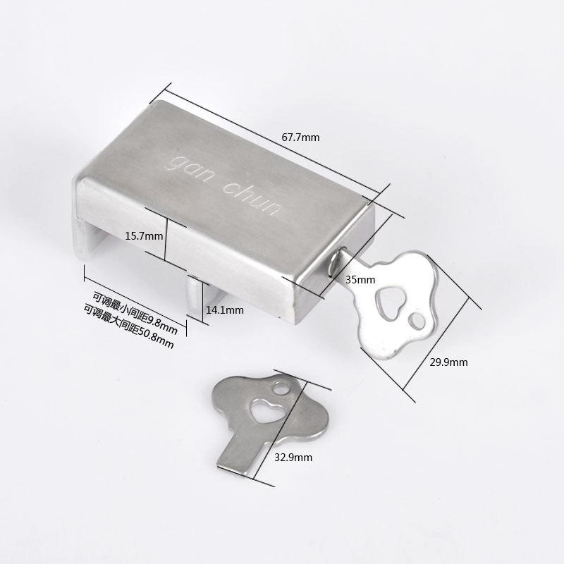 Practical Sliding Doors and Windows Lock Window Safe Lock Steel Pan Child Safety Lock Anti-theft Sliding Sash Stopper
