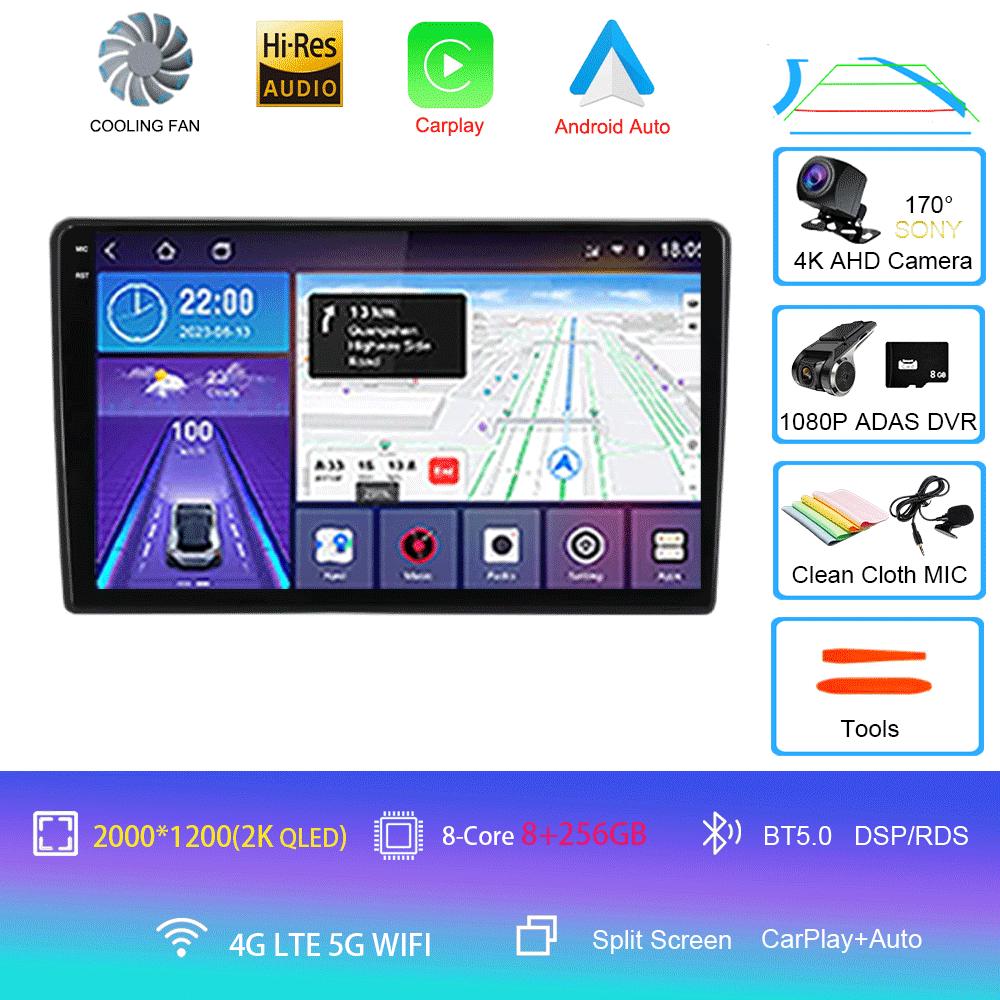 Android 14 Carplay Auto For Peugeot 308 T9 308S 2013-2017 Car Radio GPS Multimedia Video Player Stereo WIFI+4G DSP