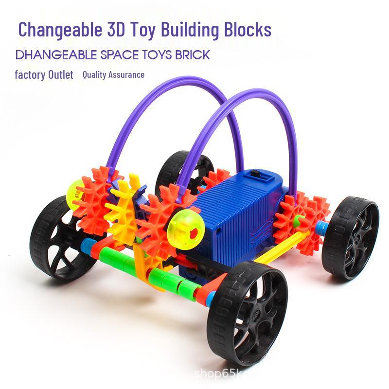 Electric Building Block Robot Toy: Large Particle Educational Set for Boys & Girls - English Version